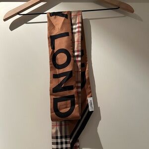 Burberry Silk Scarf Skinny